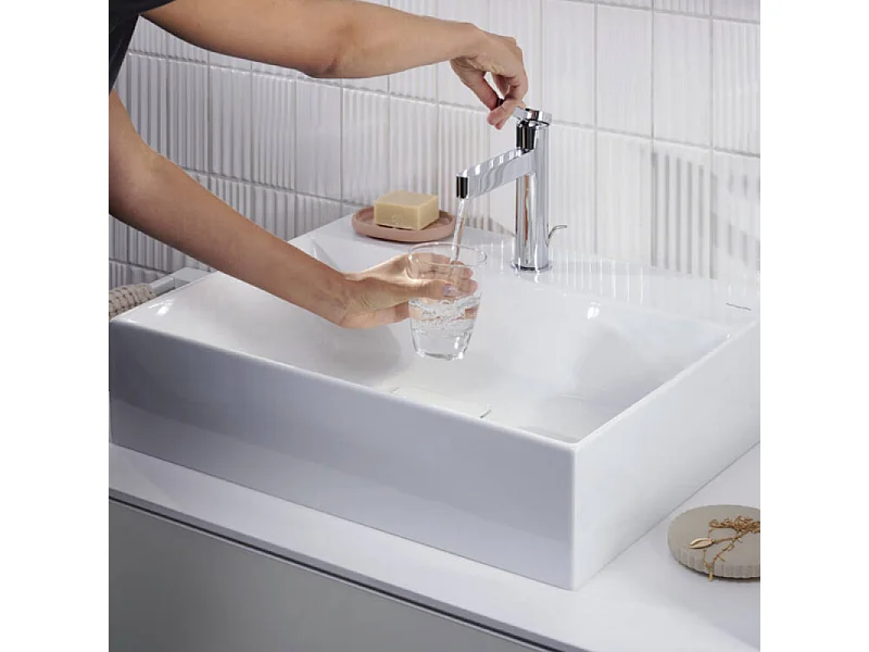 HANSGROHE Mitigeur de lavabo 110 avec tirette et vidage chromé Finoris