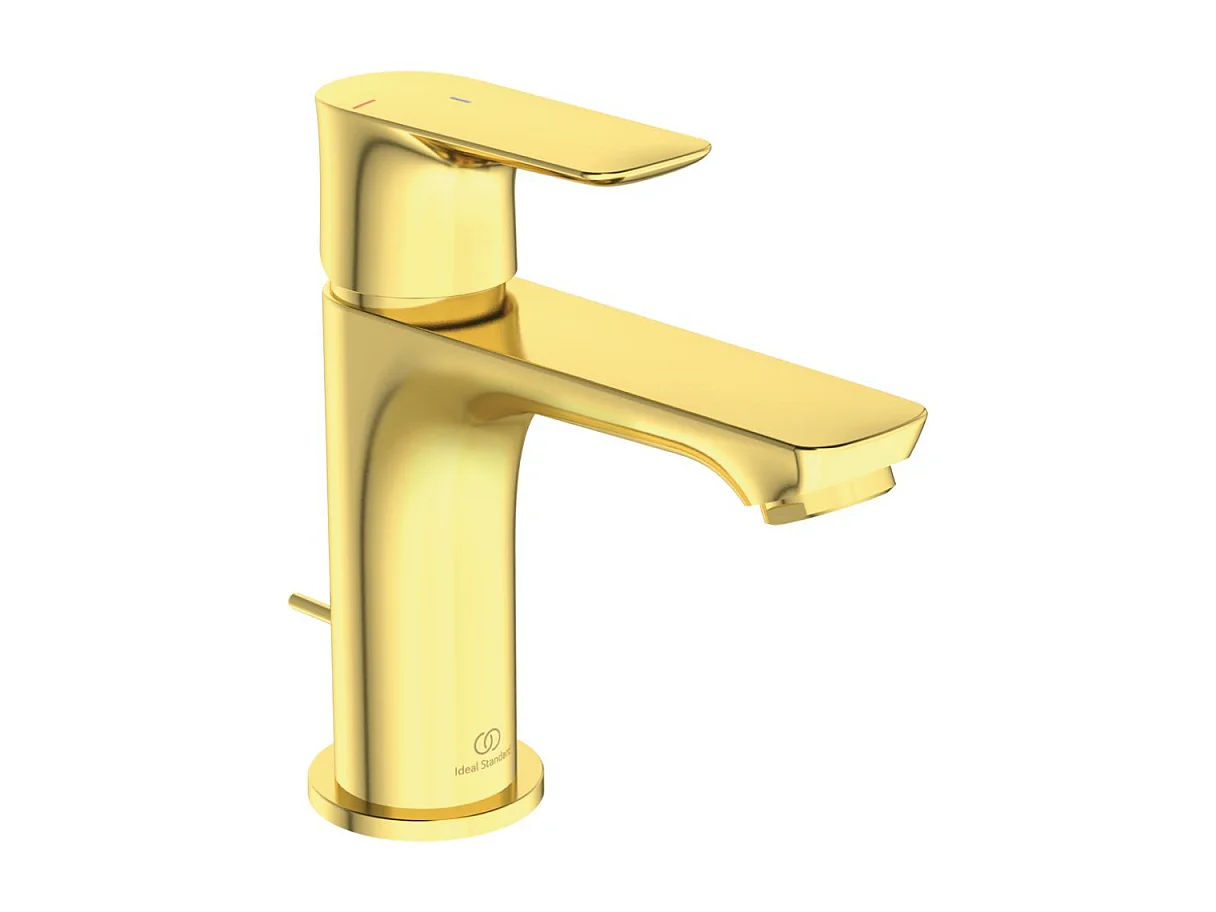 IDEAL STANDARD Mitigeur lavabo Connect Air avec tirette et vidage Or