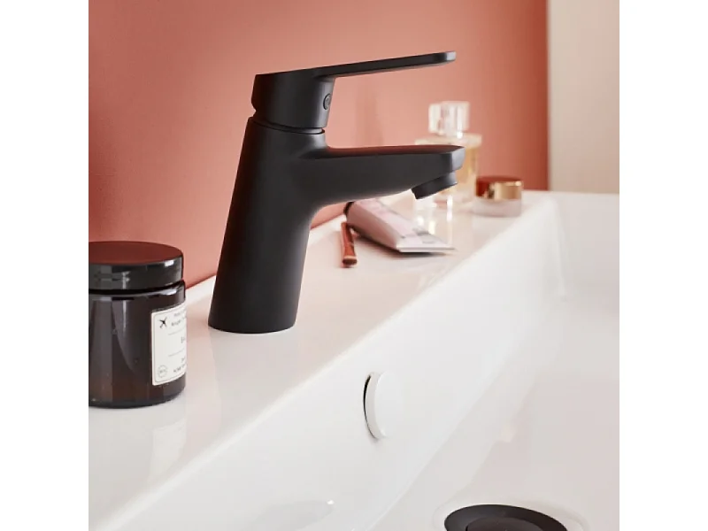 Mitigeur lavabo JACOB DELAFON Aimé avec vidage noir mat + nettoyant Briochin
