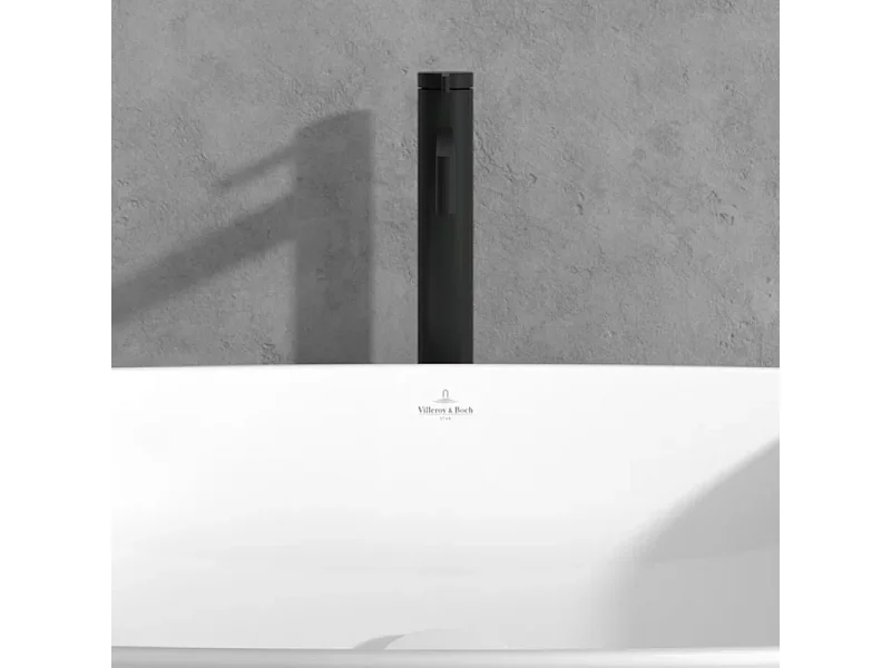 Mitigeur lavabo droit surélevé VILLEROY ET BOCH Dawn sans tirette Noir mat