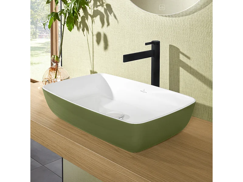 Mitigeur lavabo droit surélevé VILLEROY ET BOCH Dawn sans tirette Noir mat