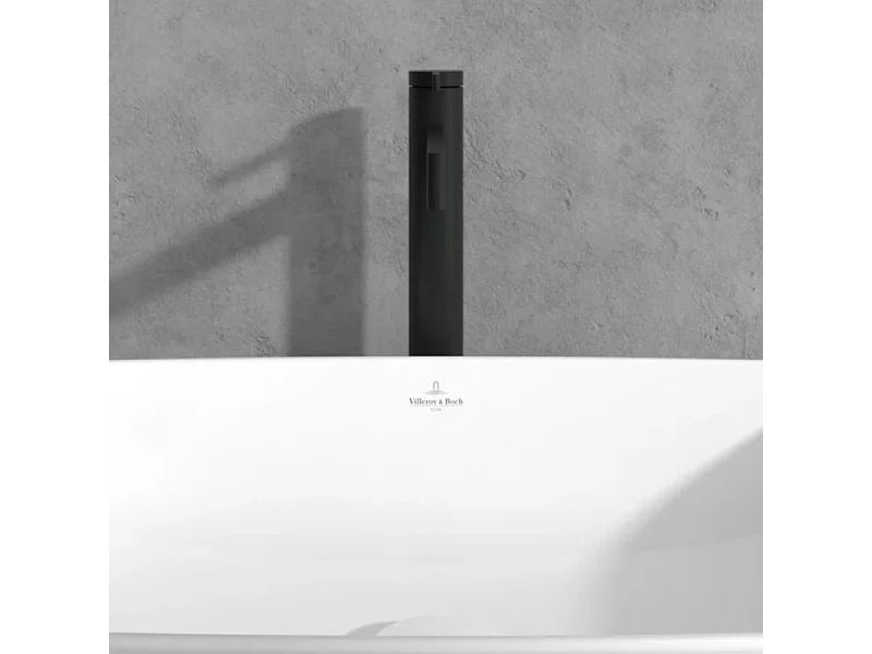Mitigeur lavabo droit surélevé VILLEROY ET BOCH Dawn sans tirette Noir mat