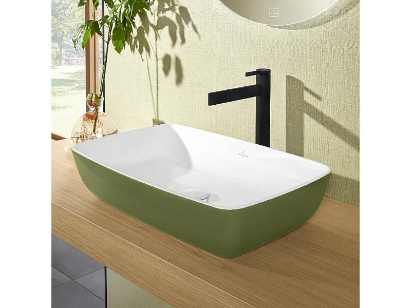 Mitigeur lavabo droit surélevé VILLEROY ET BOCH Dawn sans tirette Noir mat