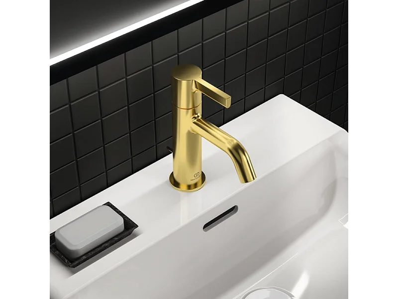 IDEAL STANDARD Mitigeur lavabo Joy avec tirette Or