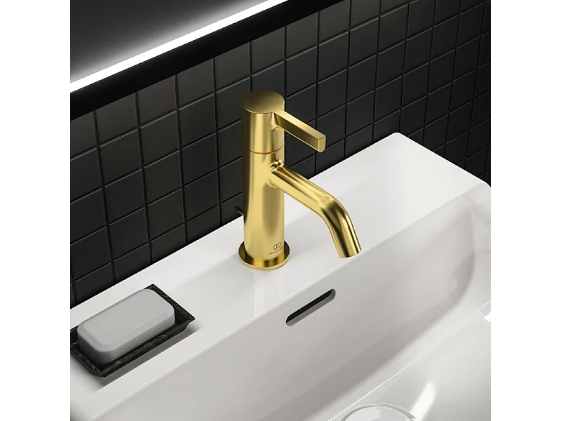 IDEAL STANDARD Mitigeur lavabo Joy avec tirette Or