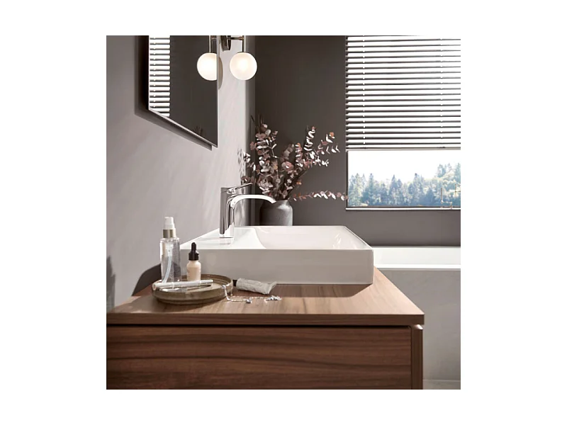 Mitigeur lavabo HANSGROHE 110 sans tirette ni vidage chrome + nettoyant Briochin