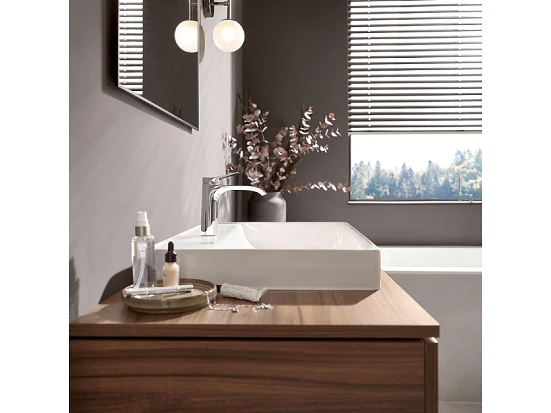 Mitigeur lavabo HANSGROHE 110 sans tirette ni vidage chrome + nettoyant Briochin