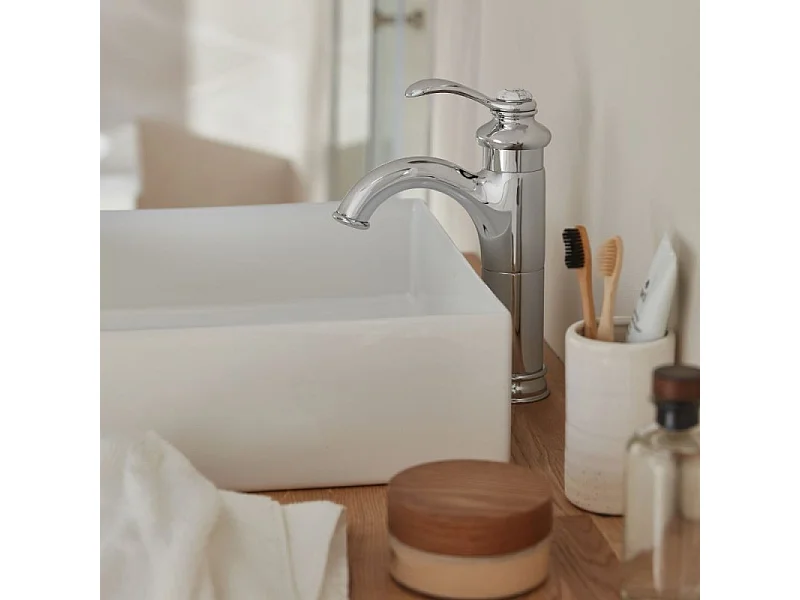 Mitigeur lavabo haut JACOB DELAFON Fairfax + nettoyant Briochin