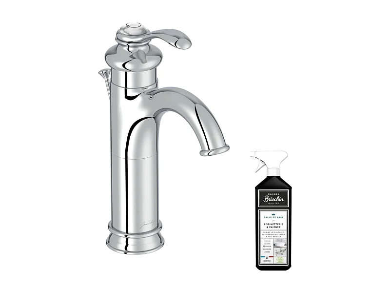 Mitigeur lavabo haut JACOB DELAFON Fairfax + nettoyant Briochin