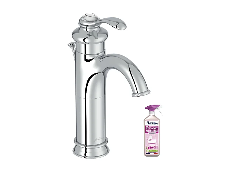 Mitigeur lavabo haut JACOB DELAFON Fairfax + nettoyant Briochin