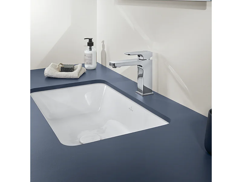 VILLEROY ET BOCH Architectura Mezclador de lavabo cuadrado con tirador cromado