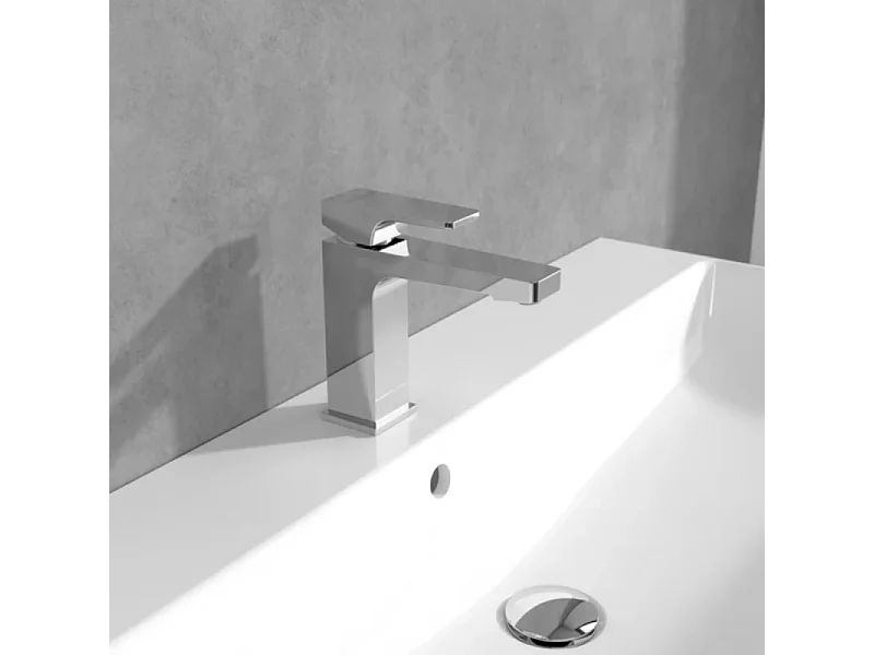 VILLEROY ET BOCH Architectura Mezclador de lavabo cuadrado con tirador cromado