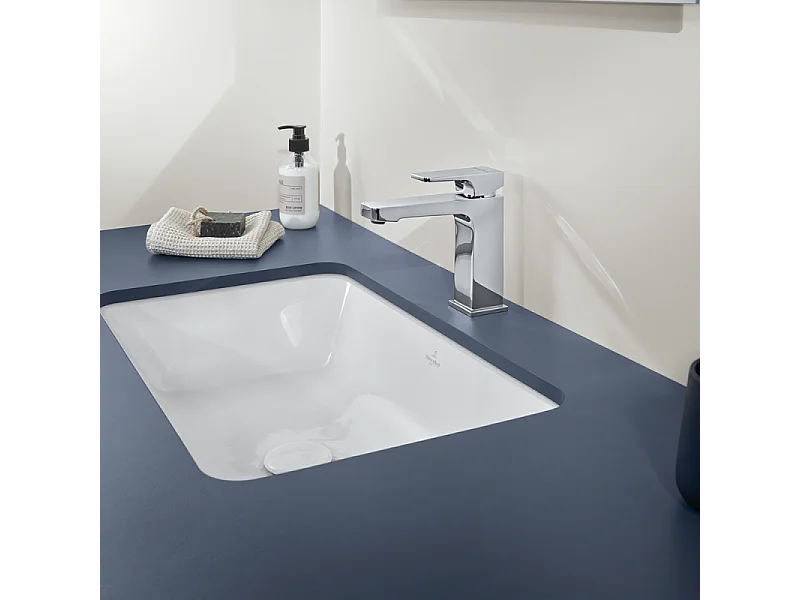 Mitigeur lavabo VILLEROY ET BOCH Architectura Square avec tirette Chrome