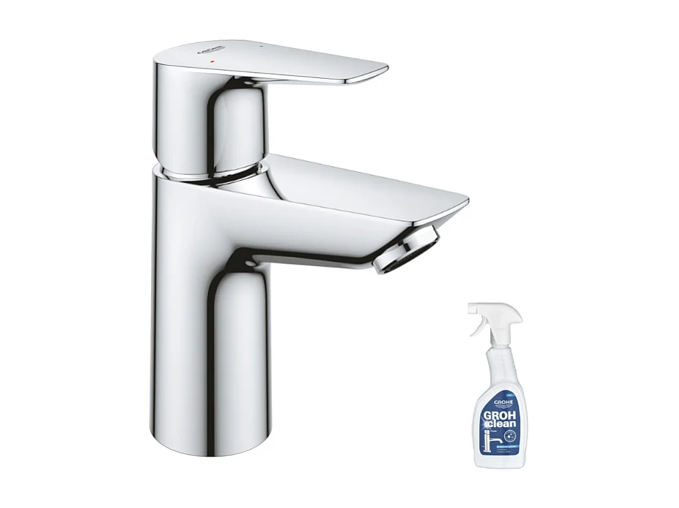 Mitigeur lavabo GROHE Quickfix Start Edge taille S + nettoyant GrohClean
