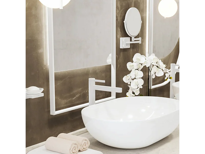 Mitigeur lavabo HANSGROHE Finoris 260 bonde Push-Open Blanc mat