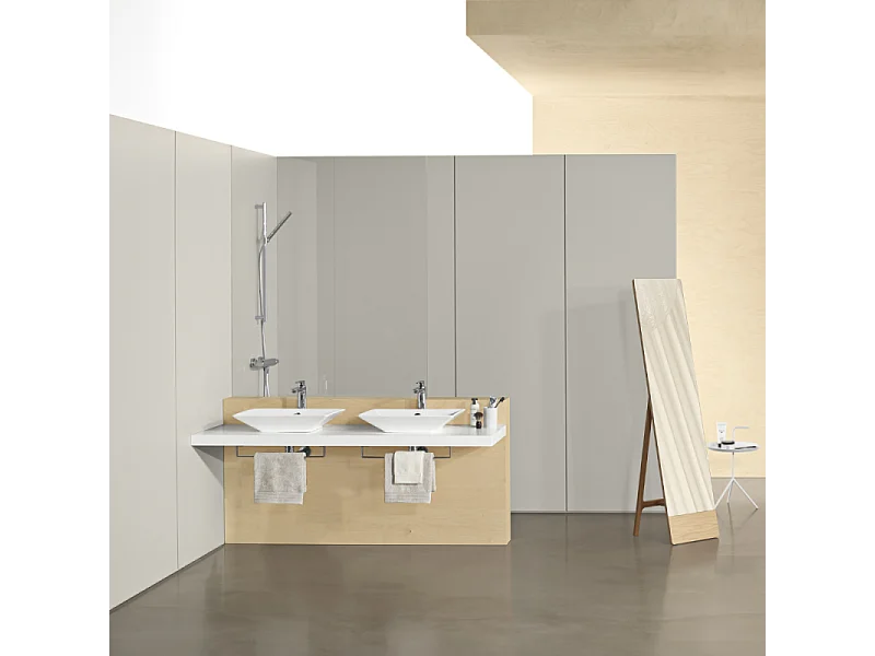 Lot de 2 mitigeurs lavabo haut JACOB DELAFON Aleo+ sans vidage chromés