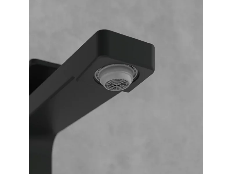 Mitigeur lavabo surélevé VILLEROY ET BOCH Architectura Square avec vidage Push Open Noir mat