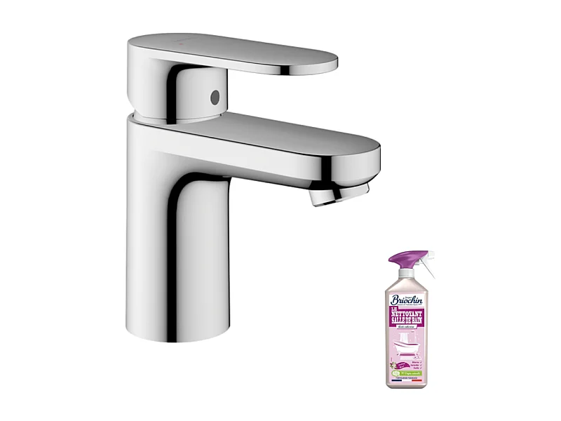 Mitigeur lavabo HANSGROHE 70 chrome + nettoyant Briochin