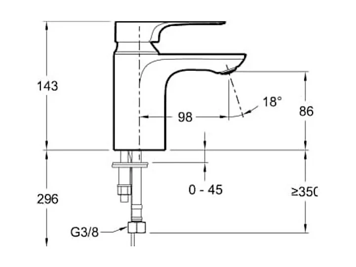 Mitigeur lavabo JACOB DELAFON Aleo+ avec tirette + nettoyant Briochin
