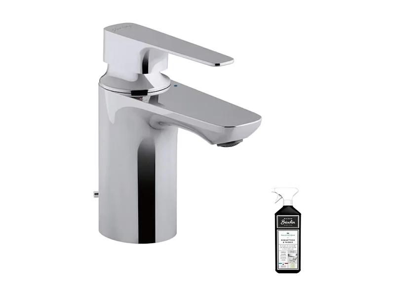 Mitigeur lavabo JACOB DELAFON Aleo+ avec tirette + nettoyant Briochin