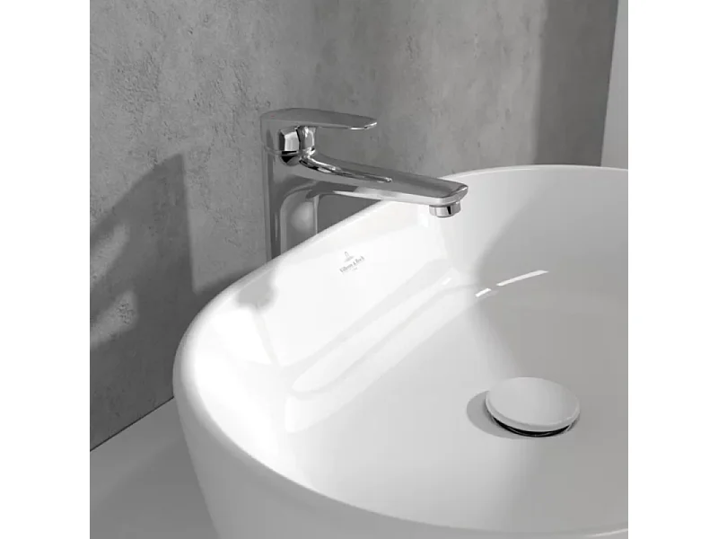 Mitigeur lavabo surélevé VILLEROY ET BOCH O.novo Start avec vidage Push Open chrome