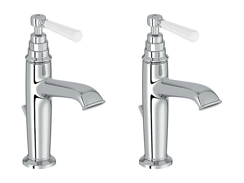 Lot de 2 mitigeurs lavabo JACOB DELAFON Cléo 1889 chromé