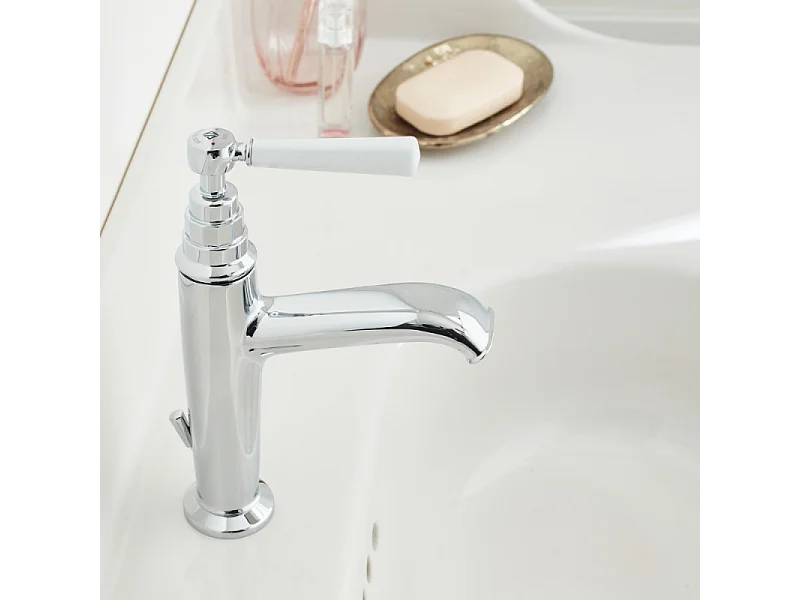 Lot de 2 mitigeurs lavabo JACOB DELAFON Cléo 1889 chromé