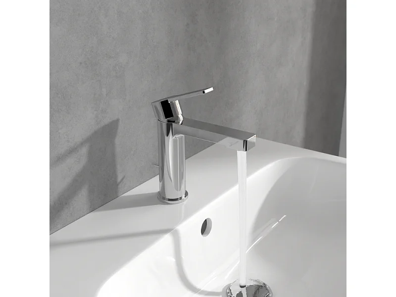 Mitigeur lavabo VILLEROY ET BOCH Architectura avec tirette chrome