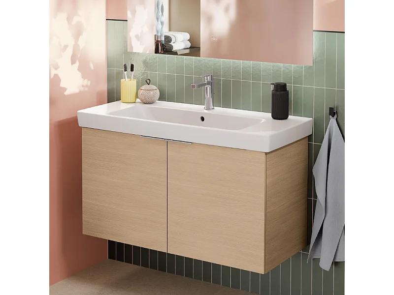 Mitigeur lavabo VILLEROY ET BOCH Architectura avec tirette chrome