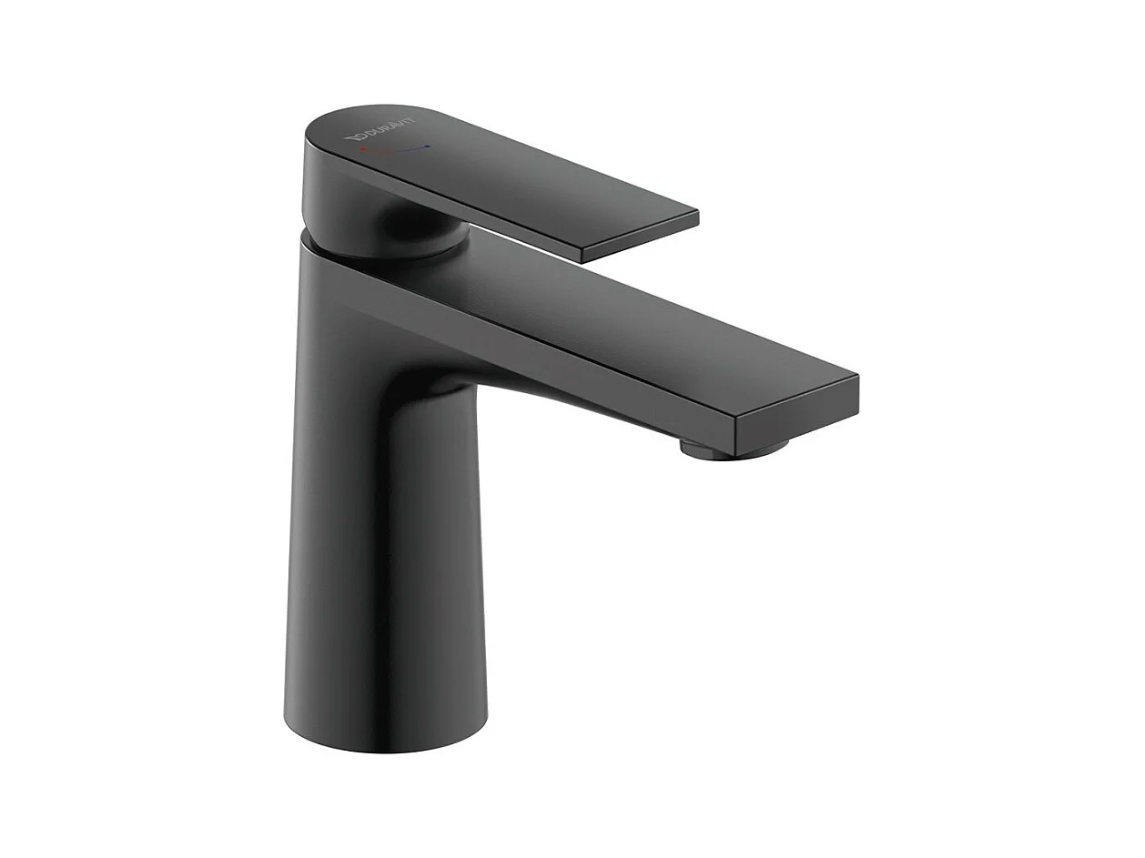 Mitigeur lavabo taille S DURAVIT Tulum Freshstart noir mat sans tirette ni vidage
