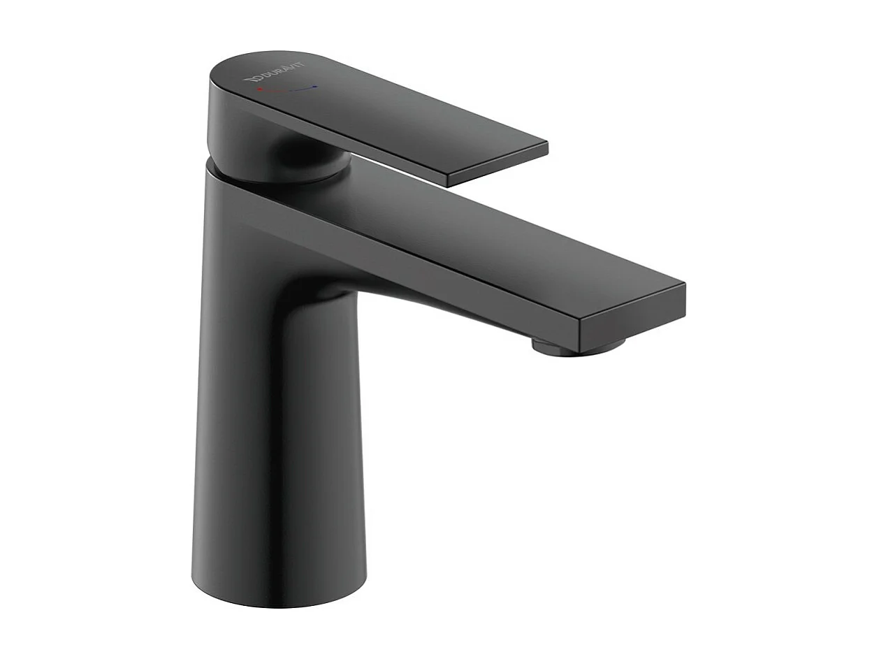 Mitigeur lavabo taille S DURAVIT Tulum Freshstart noir mat sans tirette ni vidage
