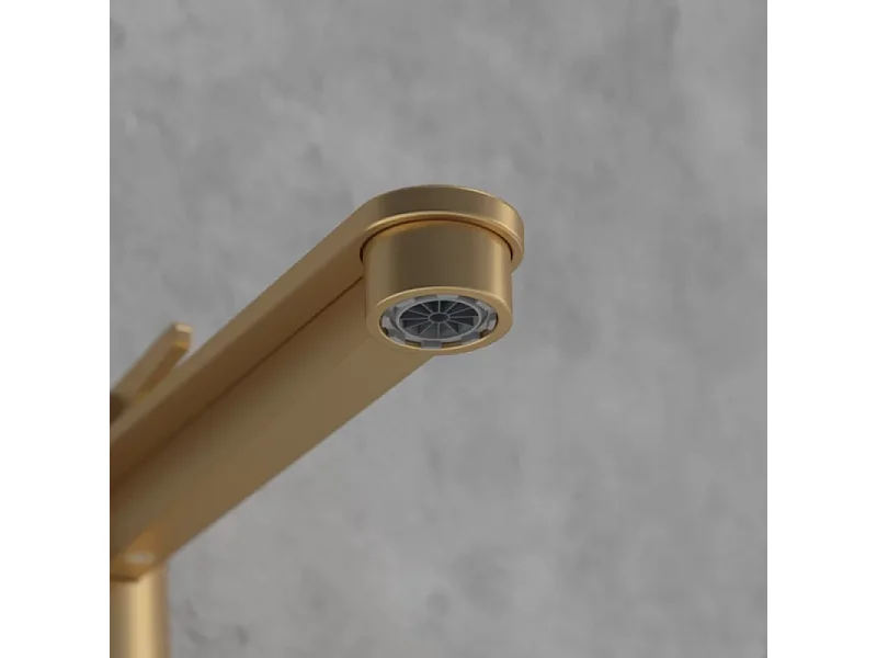 Mitigeur lavabo surélevé VILLEROY ET BOCH Conum avec vidage Push Open Or brossé