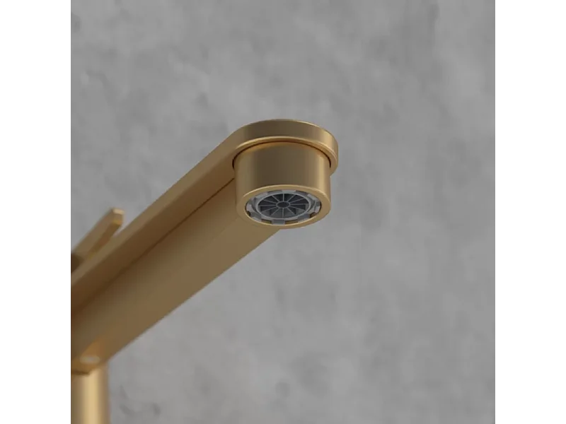 Mitigeur lavabo surélevé VILLEROY ET BOCH Conum avec vidage Push Open Or brossé