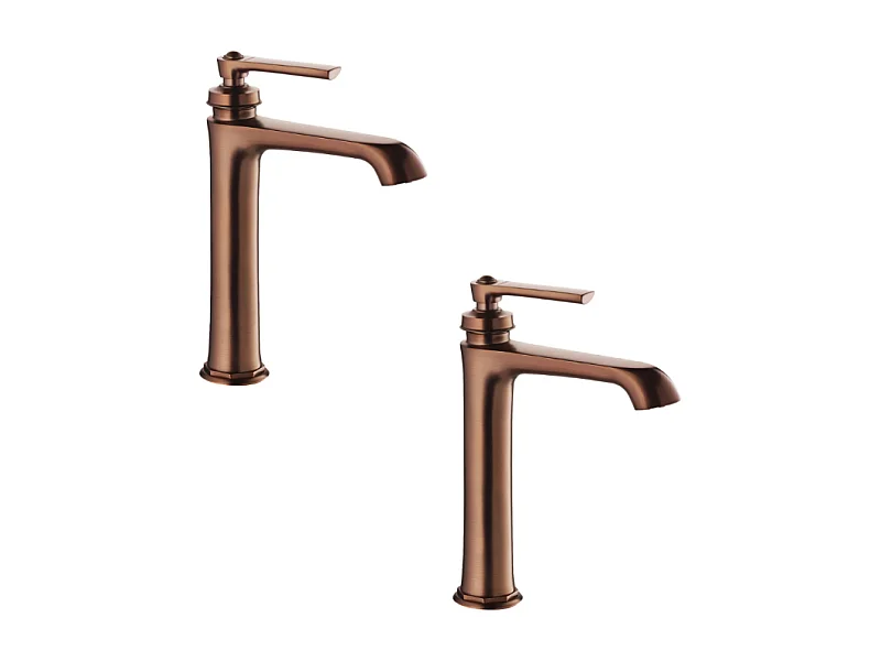 Lot de deux mitigeurs retro PAINI lavabo haut Lady's 180 Auburn