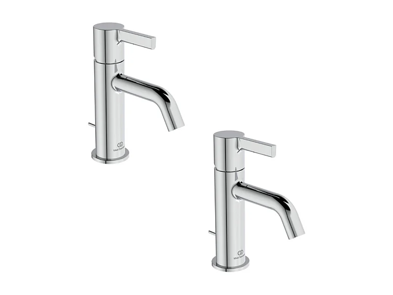 Lot de deux mitigeurs lavabo IDEAL STANDARD Joy avec tirette chrome