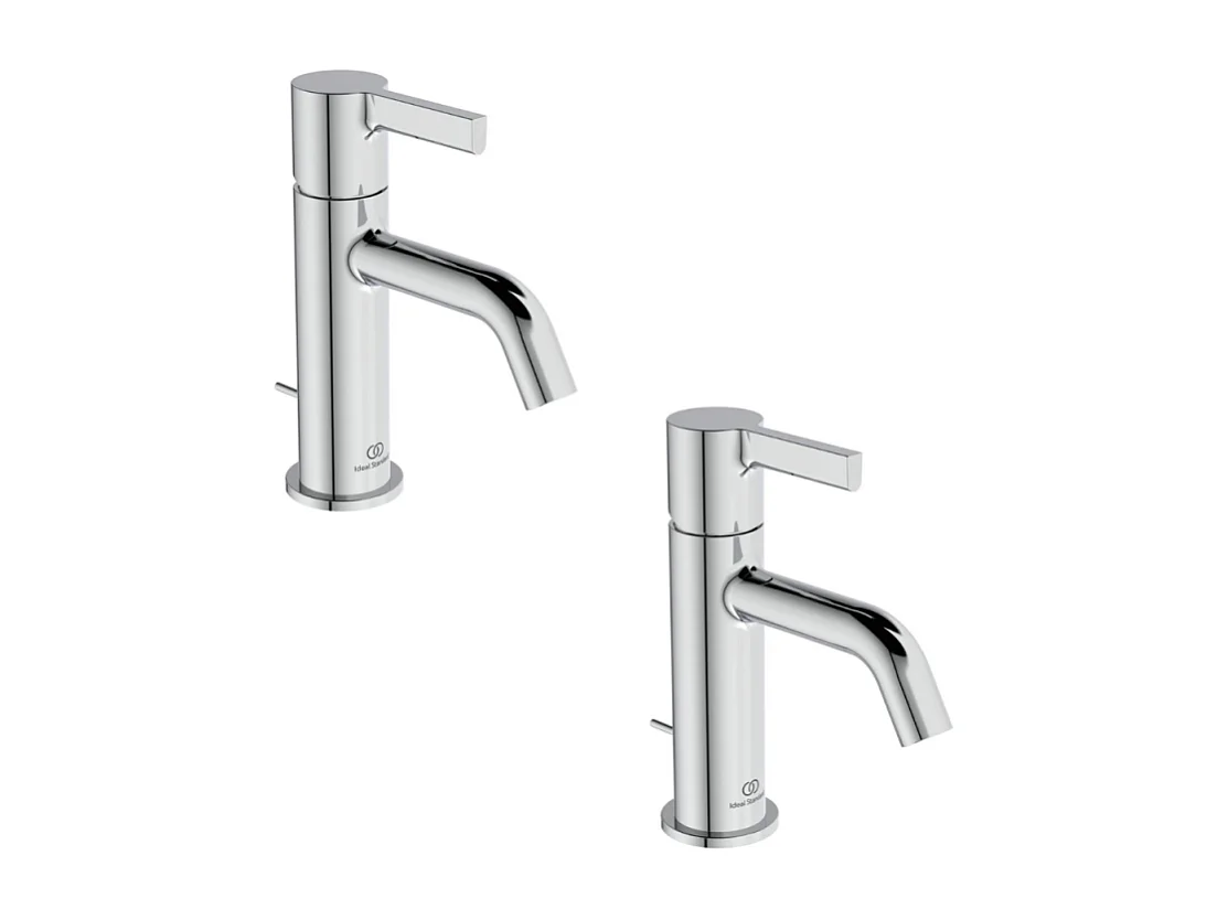 Lot de deux mitigeurs lavabo IDEAL STANDARD Joy avec tirette chrome