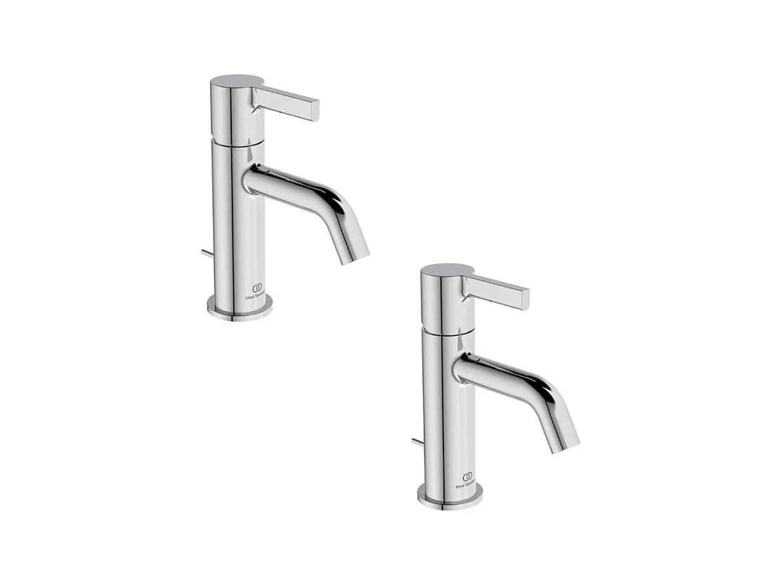Lot de deux mitigeurs lavabo IDEAL STANDARD Joy avec tirette chrome