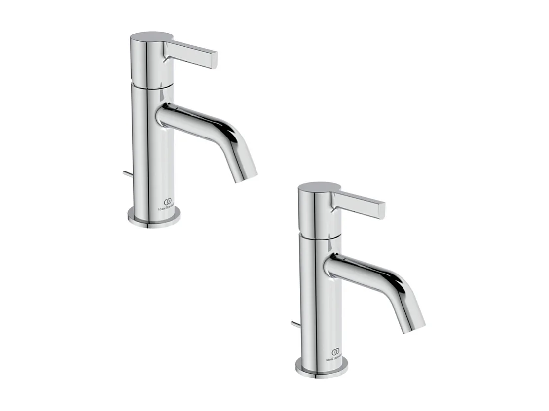 Lot de deux mitigeurs lavabo IDEAL STANDARD Joy avec tirette chrome