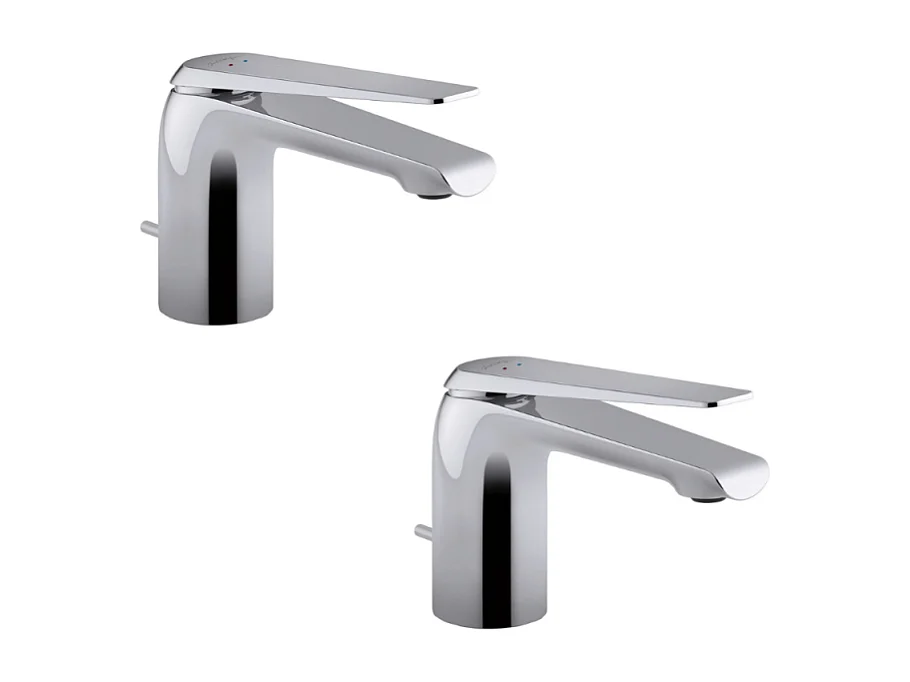 Lot de 2 mitigeurs lavabo JACOB DELAFON Avid chromés