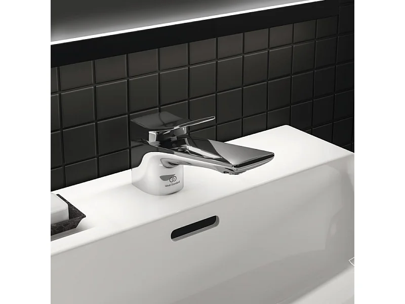 Lot de deux mitigeurs lavabo IDEAL STANDARD Conca avec tirette et vidage chrome