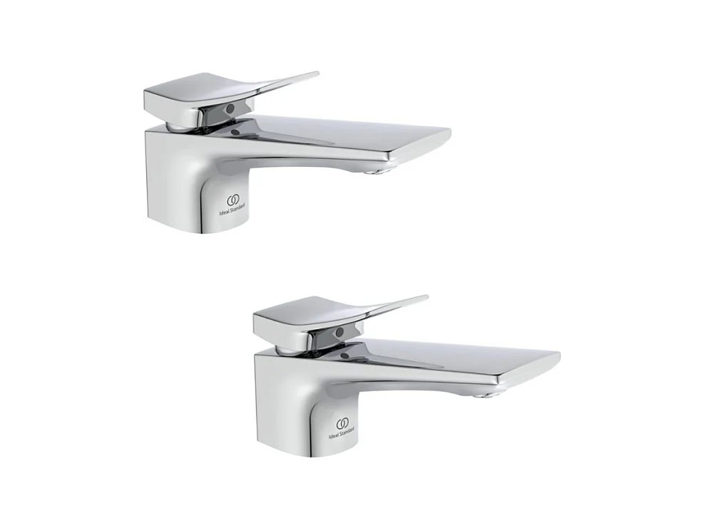 Lot de deux mitigeurs lavabo IDEAL STANDARD Conca avec tirette et vidage chrome