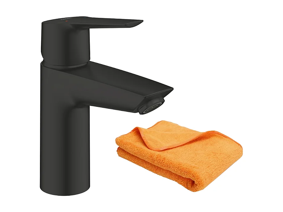 Mitigeur lavabo GROHE Start noir S + microfibre