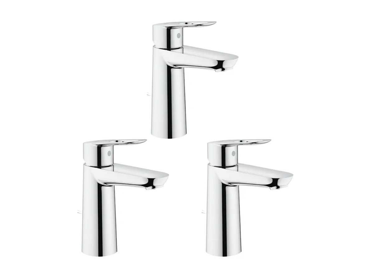 GROHE Lot de 3 Mitigeurs lavabo BauLoop Taille M