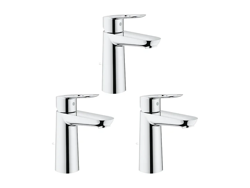 GROHE Lot de 3 Mitigeurs lavabo BauLoop Taille M