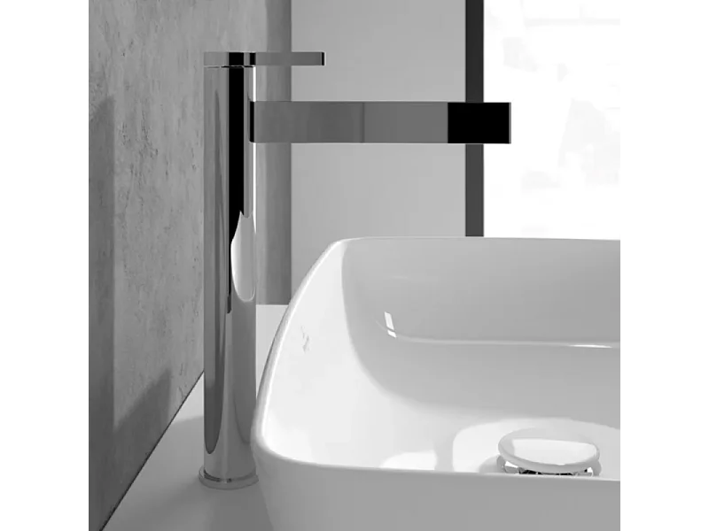 Mitigeur lavabo droit surélevé VILLEROY ET BOCH Dawn sans tirette Chrome