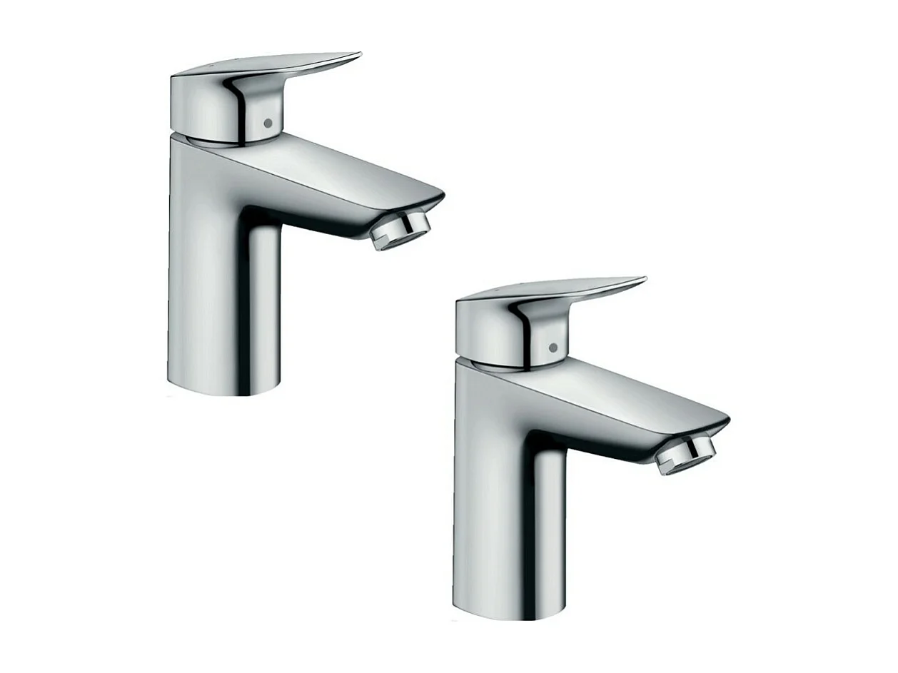 Lot de 2 mitigeurs lavabo HANSGROHE Logis 100