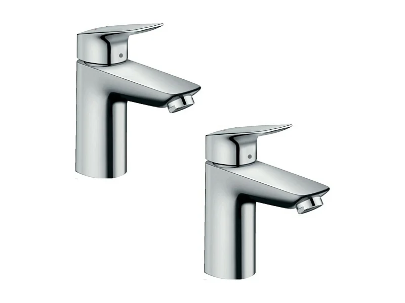 Lot de 2 mitigeurs lavabo HANSGROHE Logis 100