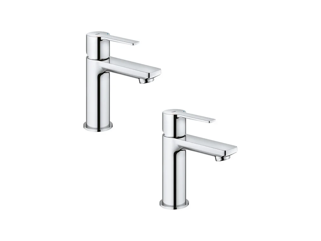Lot de 2 mitigeurs lavabo GROHE Lineare XS sans tirette