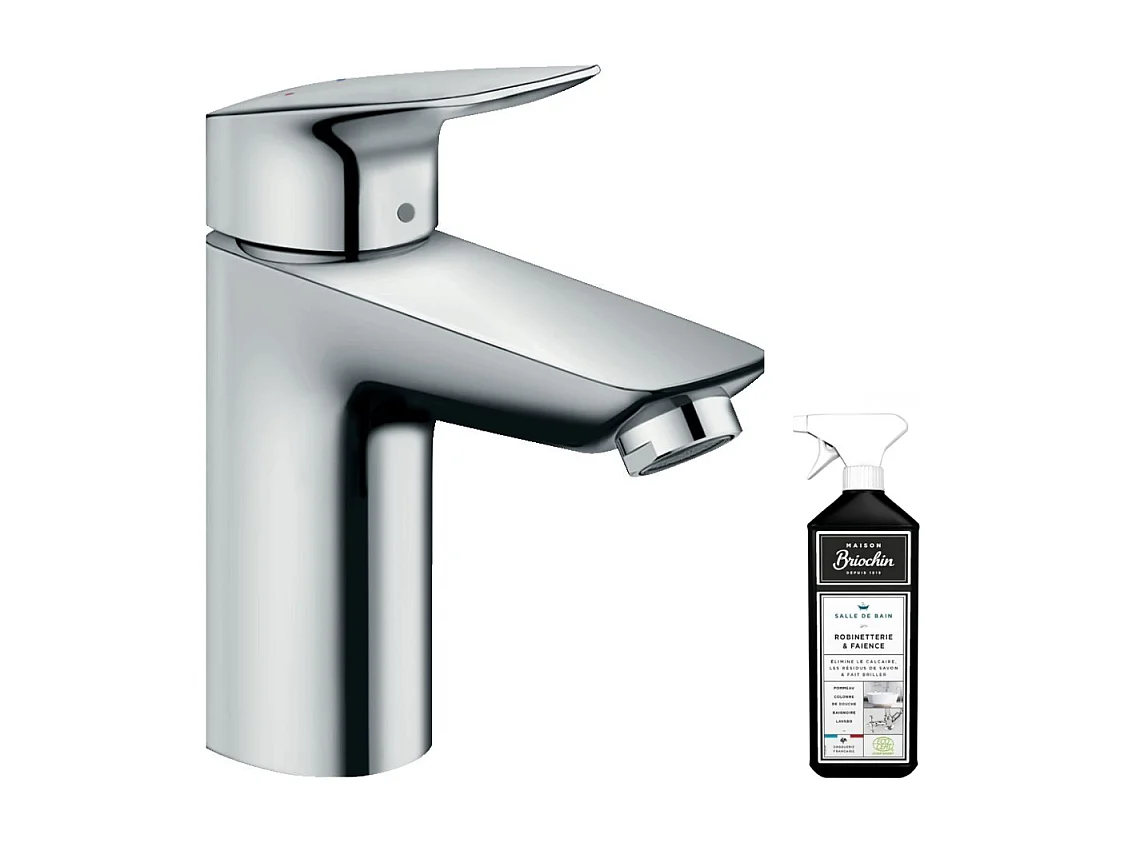 Mitigeur lavabo HANSGROHE Logis 100 + nettoyant Briochin