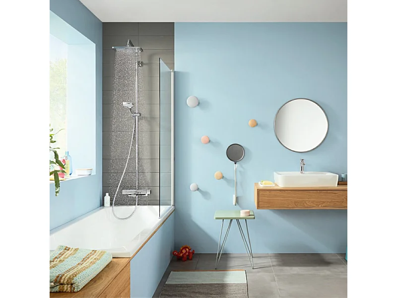 Mitigeur lavabo HANSGROHE Talis E 110 bas débit avec tirette et vidage + nettoyant Briochin